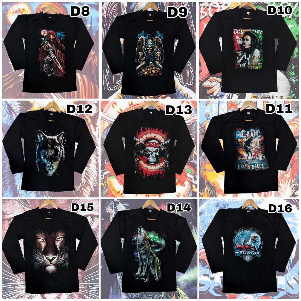 เสื้อยืดคอกลมแขนยาว ลายวินเทจ ACDC By จันทร์เจ้าเสื้อยืด
