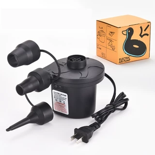 ที่สูบลม สูบลมไฟฟ้า สูบลม ดูดลมออก AC Electric Air Pump ปั๊มลมพกพา หัวต่อ 3 ตัว สระเป่าลม ที่นอนลม