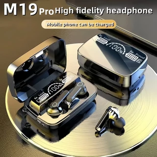 TWS M19 Pro หูฟังบลูทูธ หูฟังไร้สาย TWS กันน้ำ IPX5 พร้อมไมค์สำหรับ IOS Android - ลดเสียงรบกวน