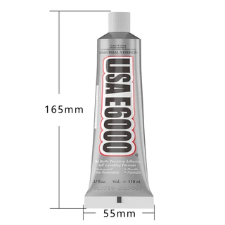 E6000 ขนาด110ML (หัวพลาสติก)กาวติดเพชร กาวติดผ้า ติดซ่อมเครื่องประดับ E6000 กาวอเนกประสงค์ อย่างดี