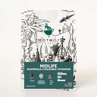 Midlife Blend เมล็ดกาแฟเบลน คั่วกลาง โทน Orange Chocolate Balance | MOTMOT COFFEE