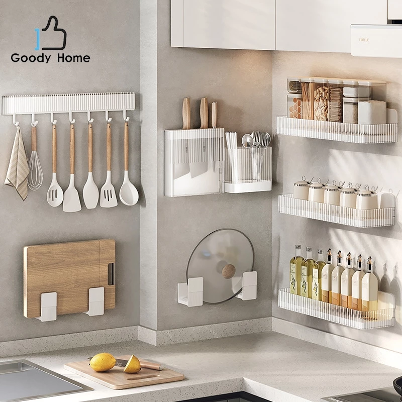 Goody Homeจำหน่ายแยกตามการใช้งาน ชุดอุปกรณ์จัดเก็บในครัวเรือน จัดเก็บ ฝาหม้อ มีด ช้อน ทัพพี ของใช้ในครัวเรือน