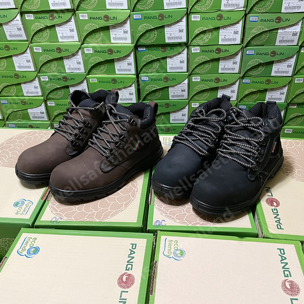 PANGOLIN รองเท้าเซฟตี้ #0283U/UG ดำ แพนโกลิน หัวเหล็ก พื้น PU/ PU เสริมกันทะลุ - รูปที่ 5