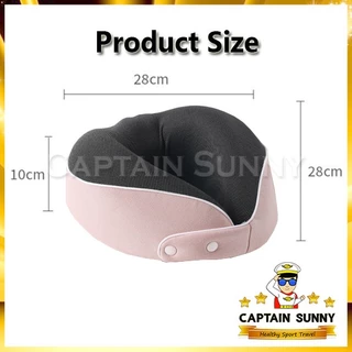 หมอนรองคอ Memory Foam สี Pastel ม้วนเก็บได้