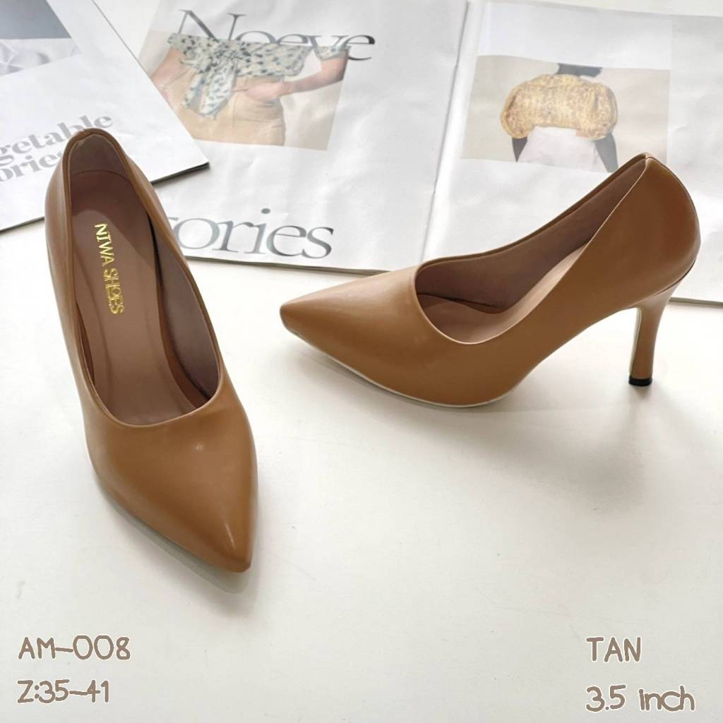 NIWA SHOES รองเท้าคัทชู ✨✨ รุ่นที่เป็นที่ 1 ตลอดกาล รองเท้าคัทชู รองเท้าแฟชั่น รหัสสินค้า AM-008 ราคา ถูกที่สุด ดีลบีเคเค แกลเลอรีภาพที่ 4
