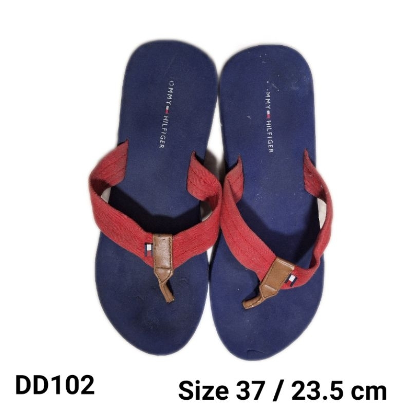 (DD102) รองเท้าแตะมือสอง Size 38/23.5 cm : Tommy Hilfiger