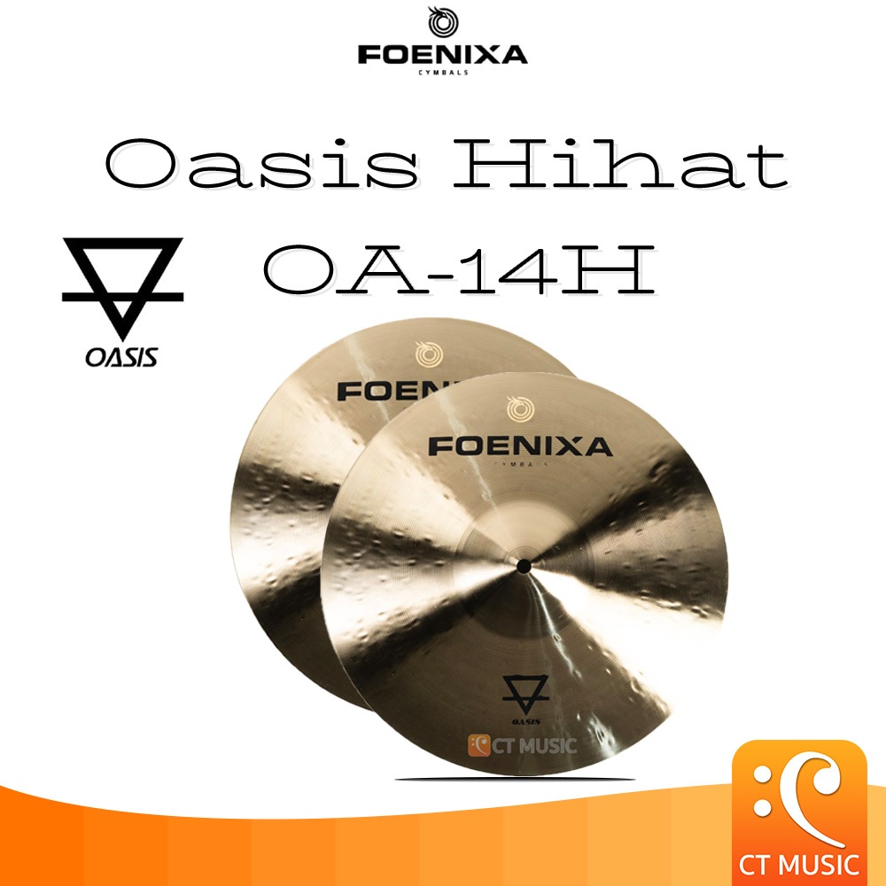 Foenixa Cymbal Oasis Hihat OA-14H อุปกรณ์กลอง ไฮแฮด