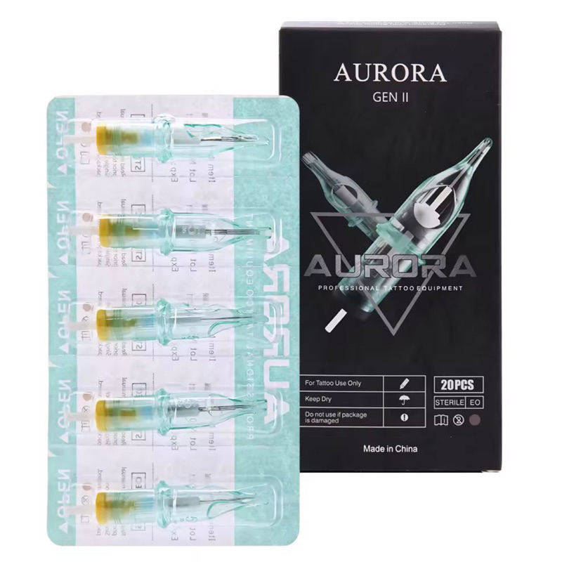 เข็มฮอค สำหรับเครื่องสัก 10 pcs  Aurora II  RL เดินเส้น