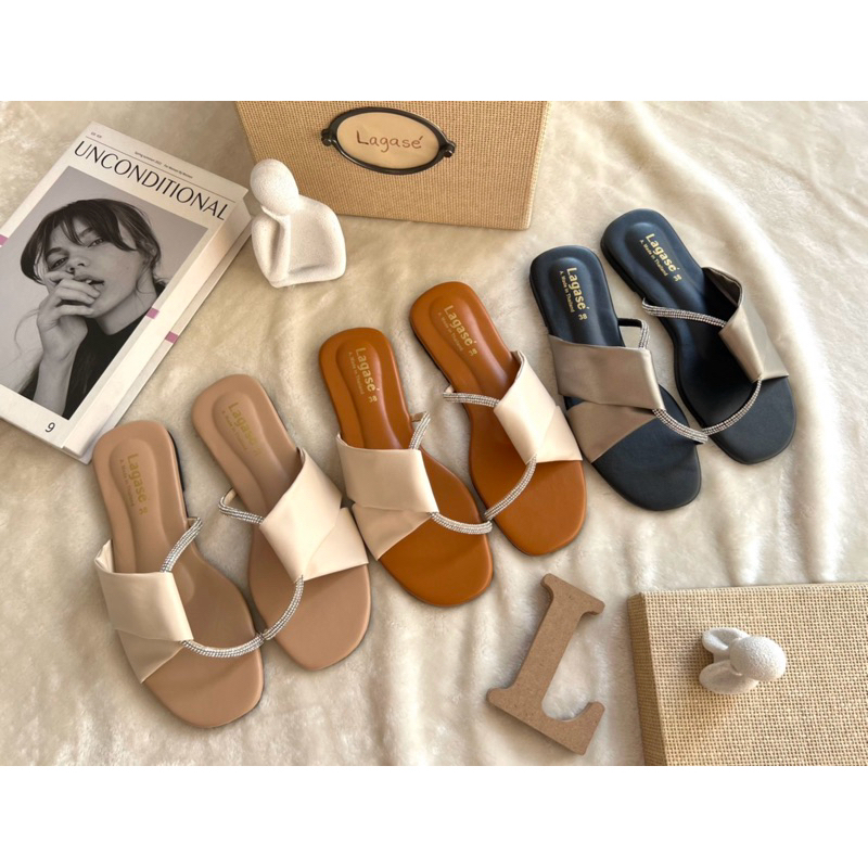 Flash Shoes994 รองเท้าแตะ เพชรC มี3สี ไซล์36-45