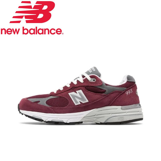 【ของแท้ 100%】New Balance NB 993BU Running Shoe Wine Red