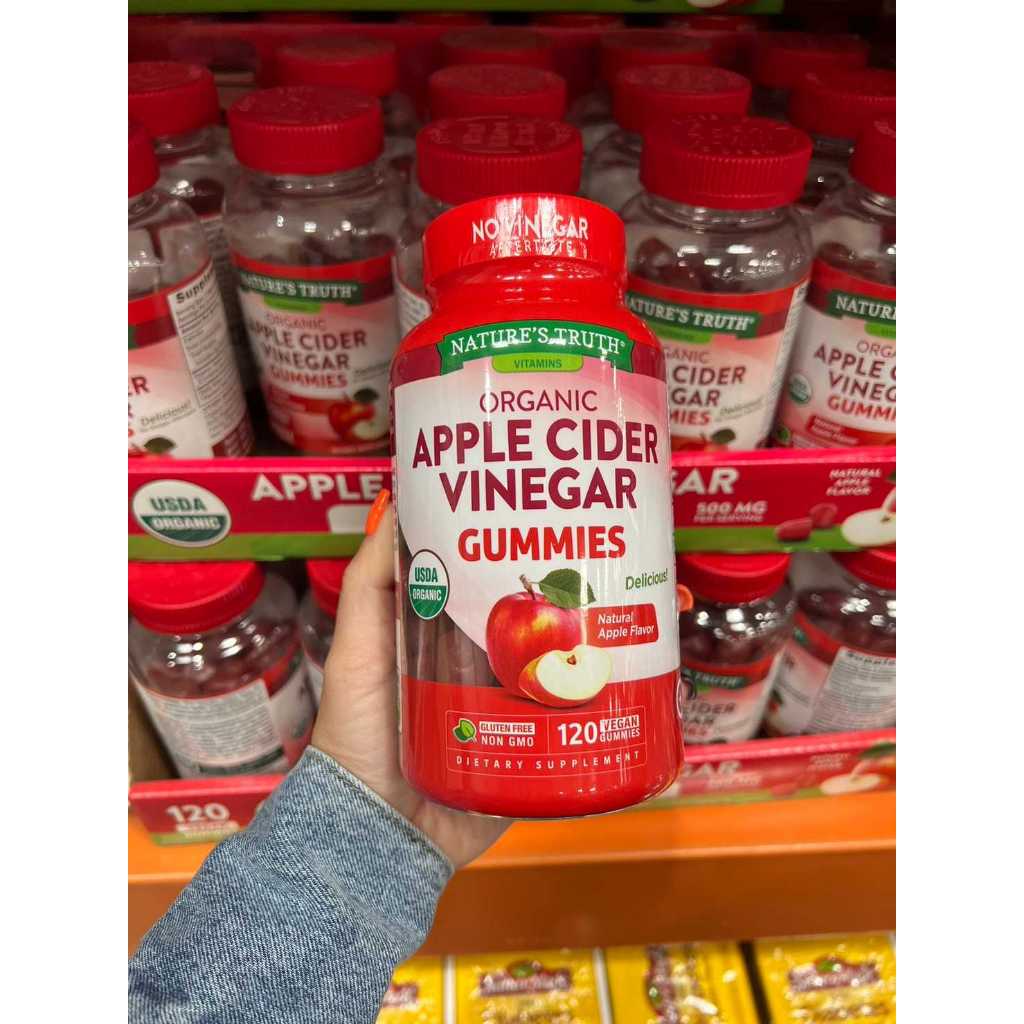 🔥Nature's Truth Organic Apple Cider Vinegar 120 Gummies เยลลี่ แอปเปิ้ลไซเดอร์ 120 เม็ด