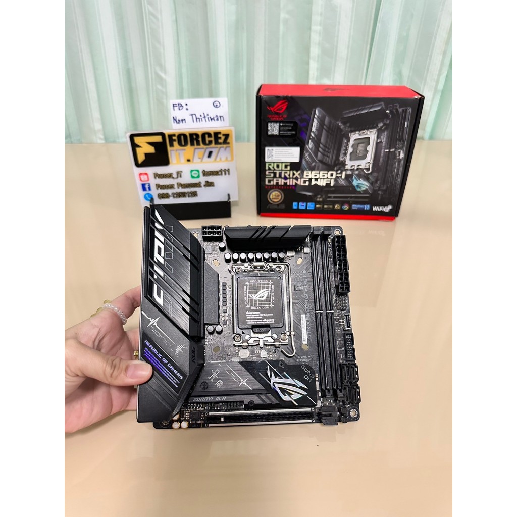 🍅MAINBOARD (เมนบอร์ด) 1700 ASUS ROG STRIX B660-I GAMING WIFI มือสอง
