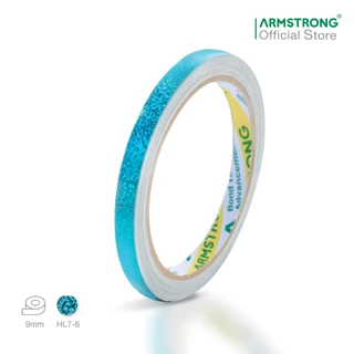 Armstrong เทปสติกเกอร์เลเซอร์ (สำหรับงานตกแต่ง) 8 สี 2 แบบ ลายตาราง, ลายทราย / Laser Sticker Tape