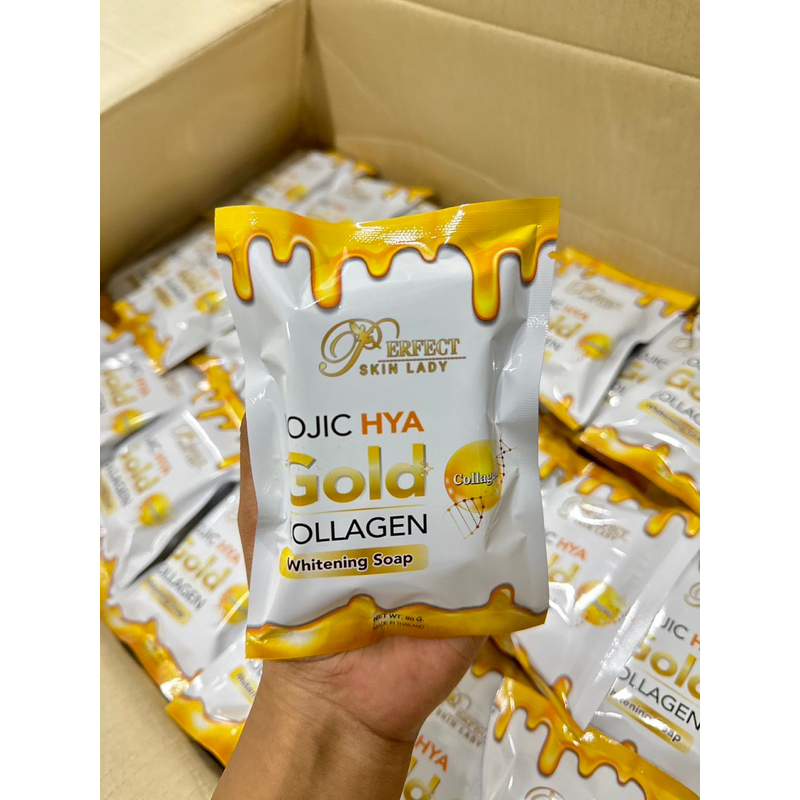 สบู่ Kojic HYA Gold Collagen ซอง 80g