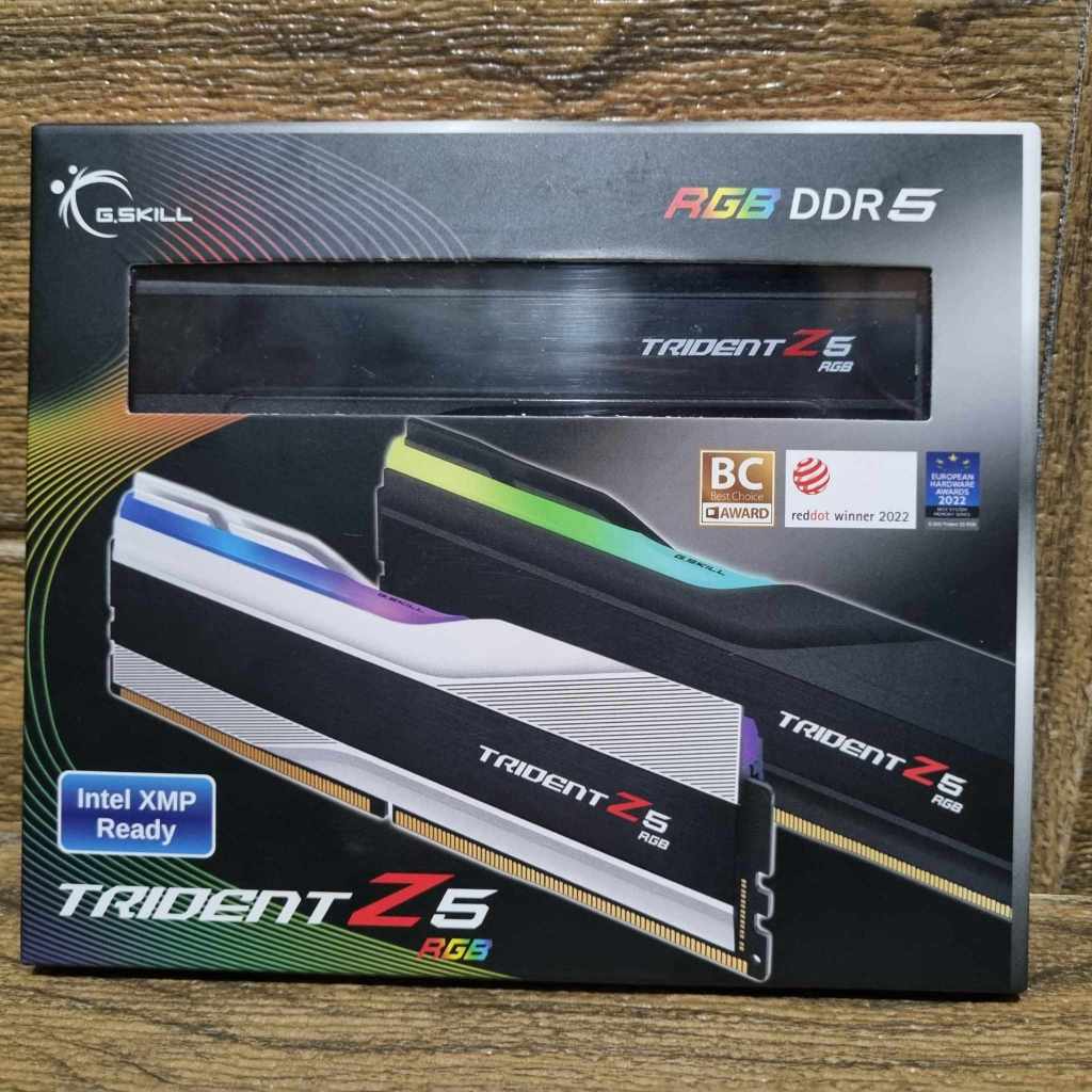 แรมพีซี RAM DDR5 32GB (16GBx2) บัส 6000MHz (หน่วยความจำ) G.SKILL TRIDENT Z5 RGB (MATTE BLACK) มือ2 ค