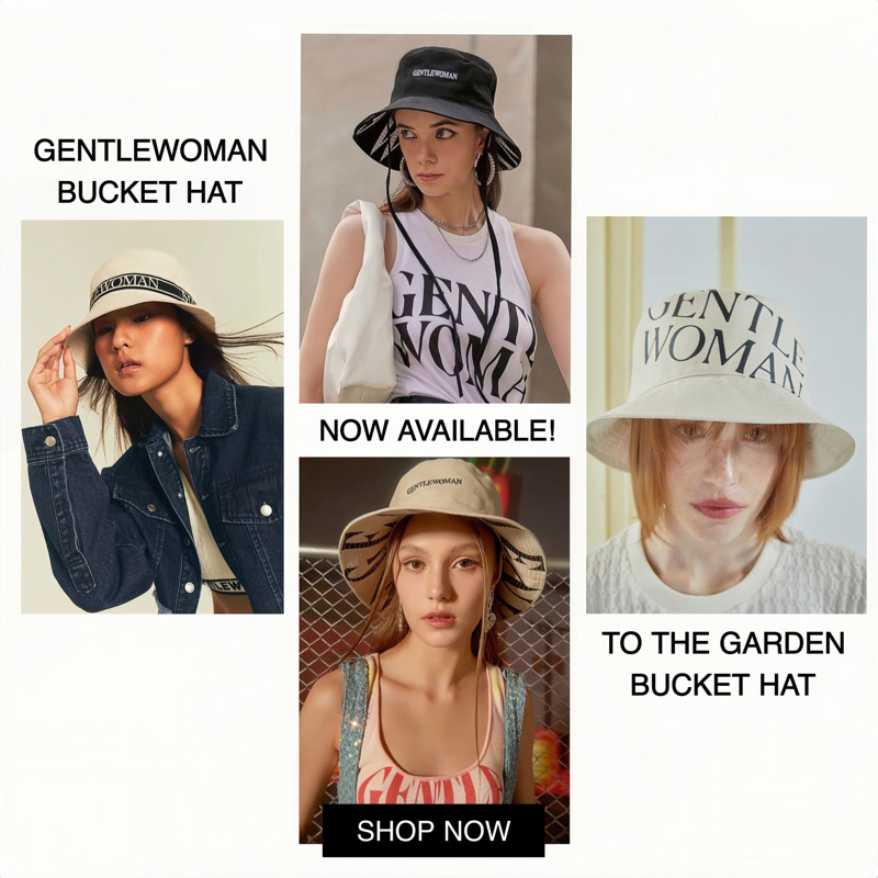 |พร้อมส่ง|❇️ ของแท้💯👒หมวกบักเก็ต GENTLEWOMAN - GW BUCKET HAT