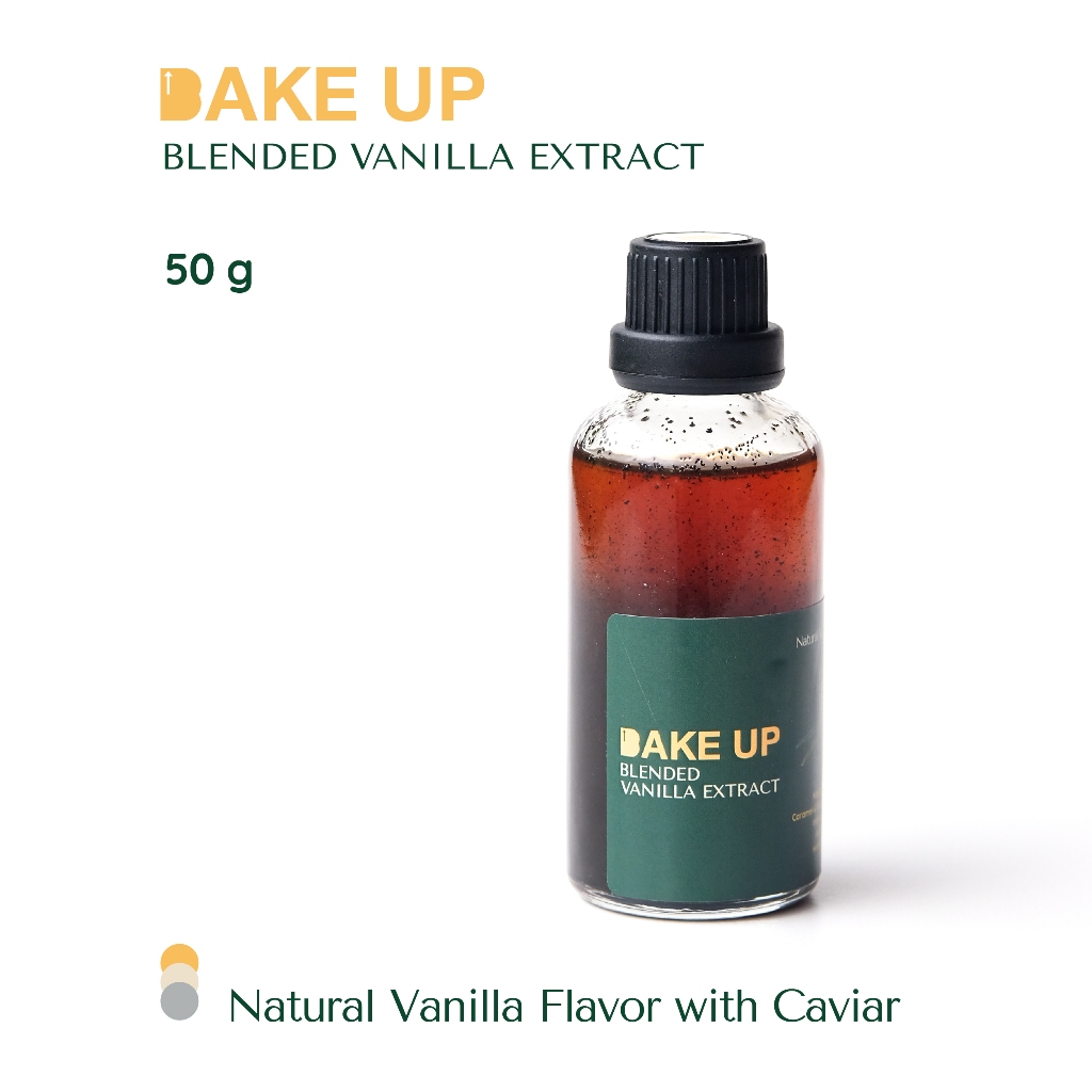 วนิลาสกัด กลิ่น วนิลา วานิลา แบบเบลนด์ Blended Vanilla Extract 50g | BAKE UP