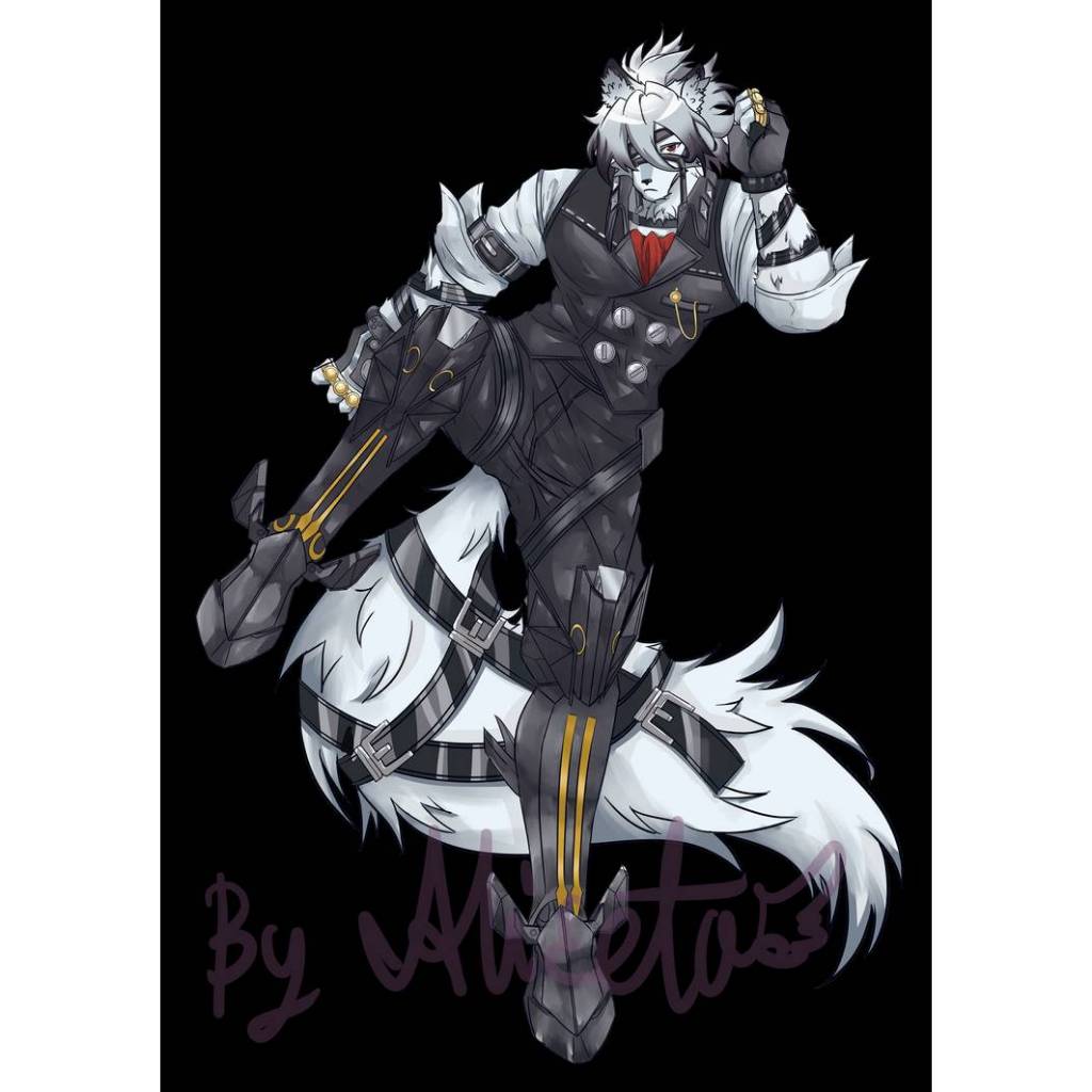 (สินค้ามือหนึ่ง) โมเดลตั้งโต็ะลายการ์ตูน ประเภท Kemono / Furry (Aliceta & Kemo Story) - Von Lycaon S