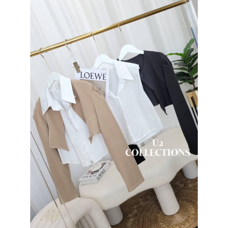 U2🖤🤎 set เสื้อ 2 ชิ้น