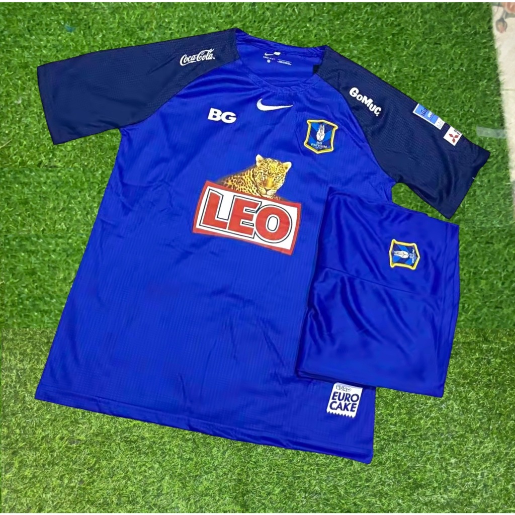 ชุดบอลผู้ชาย เสื้อบอลทีม สโมสรฟุตบอลบีจี ปทุม ยูไนเต็ด(เป็นชุดเสื้อพร้อมกางเกง)(2023-2024)สินค้าเกรด