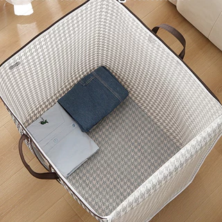 กระเป๋าเก็บของ ท้าความจุขนาดใหญ่ ถุงเก็บผ้าห่มมีซิปคู่ ผ้านวม เสื้อผ้า พับได้3 ขนาด