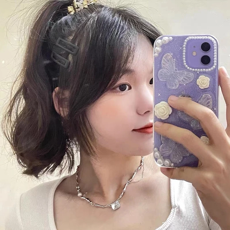 กิ๊บติดผมรูปดาว สีดำ เรียบง่าย สไตล์เกาหลี หน้าม้า thumbnail 4