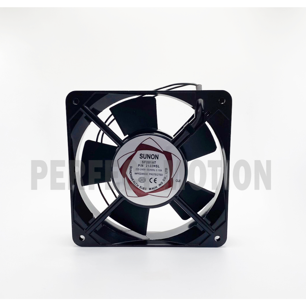 พัดลมระบายความร้อน  4.5 นิ้ว SUNON SF201AT P/N : 2122HSL  220V (120X120X25 MM.) สินค้าพร้อมส่ง