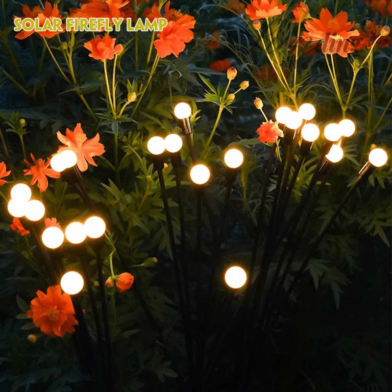 ไฟสวนโซล่าเซลล์ โคมไฟ กลางแจ้ง LED 6 ดวง พลังงานแสงอาทิตย์ กันน้ํา เปลี่ยนสีได้ สําหรับตกแต่งสวน สนามหญ้า คริสต์มาส J382