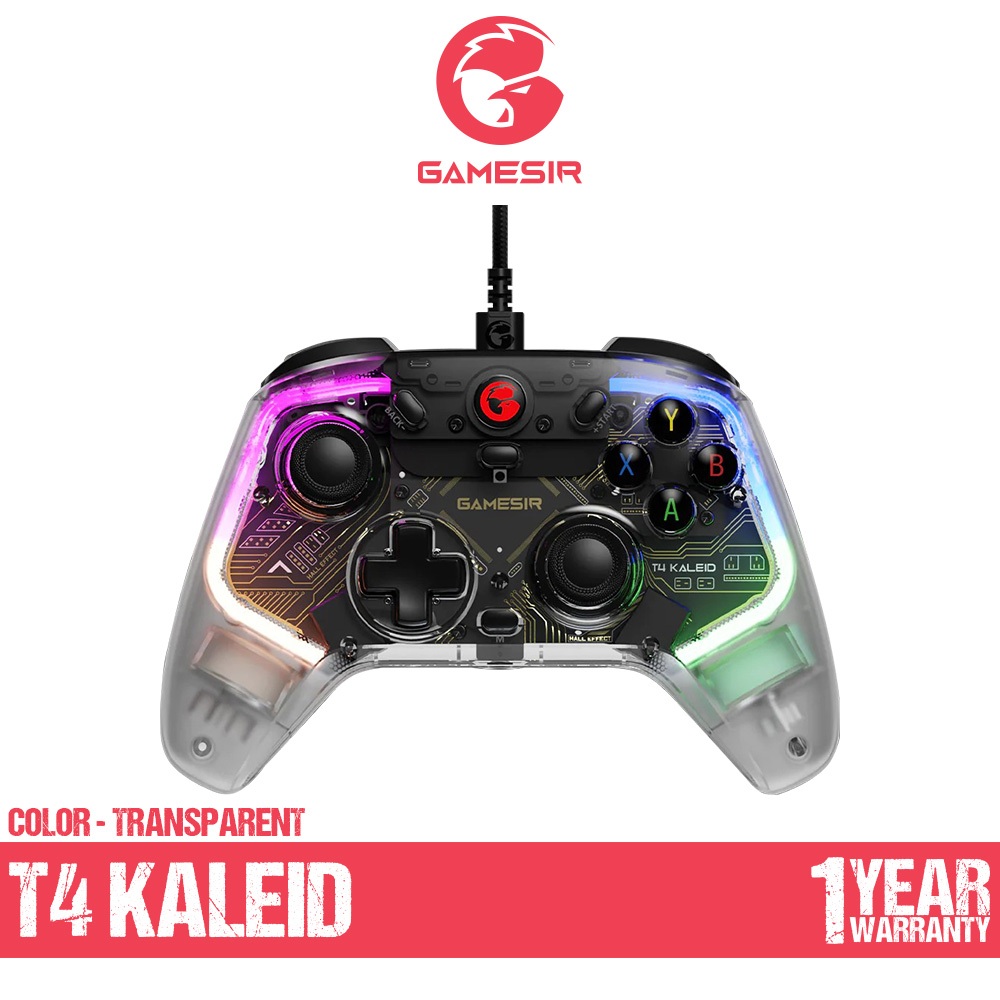 GAMESIR T4 Kaleid Wired Gamepad with Hall Effect for Nintendo PC Steam Android TV Box จอยเกมมีสาย