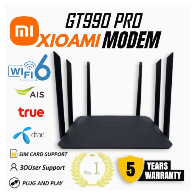 🎄PAYDAY🎄(XM) รุ่นอัพเกรด XIAOMI GT990 PRO ดัดแปลงฮอตสปอต 4G LTE โมเด็มเราเตอร์ไม่ จำกัด MOD Wifi 300 Mbps SPEED Line