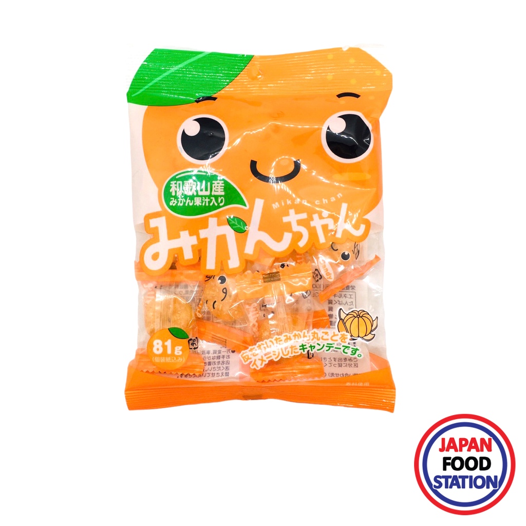 KAWAGUCHI MIKAN CHAN CANDY (20779) ลูกอมรสส้ม JAPANESE CANDY