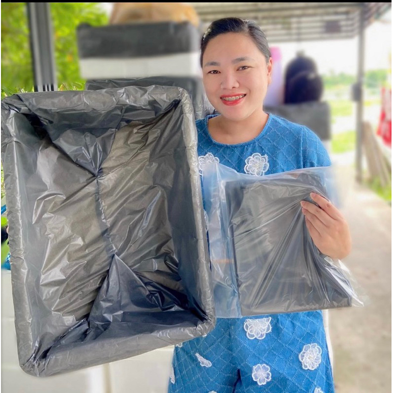 ถุงรองกล่องกุ้งสีดำ โปร 5 แถม 1