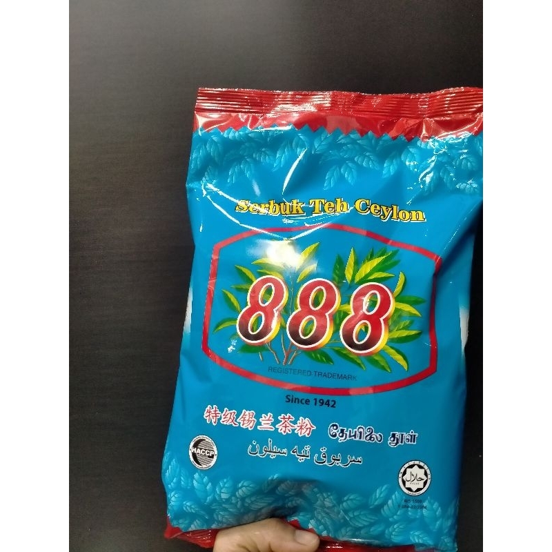 ชา888 ชาซีลอนเกรดพรีเมี่ยม แถบสีแดง ขนาด 1KG ชานำเข้า