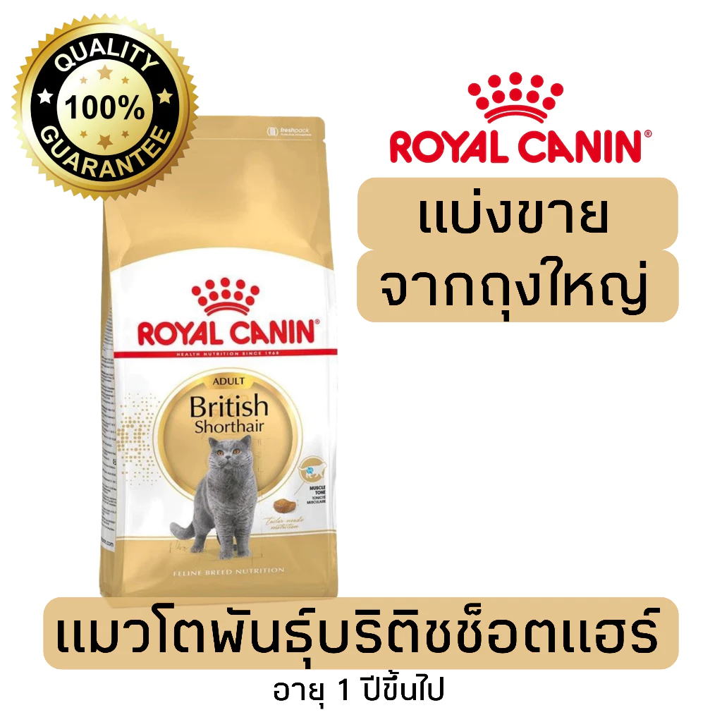 [แบ่งขาย]​ อาหารแมว Royal canin สูตร Britishบริติช 500g 800g 1kg