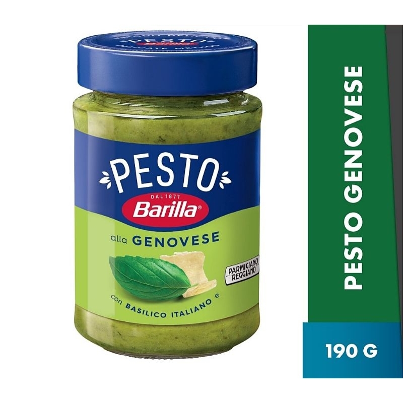 ซอสเพสโต้ ใบโหระพาผสมชีส 190 กรัม Barilla Pesto Genovese Sauce 190g