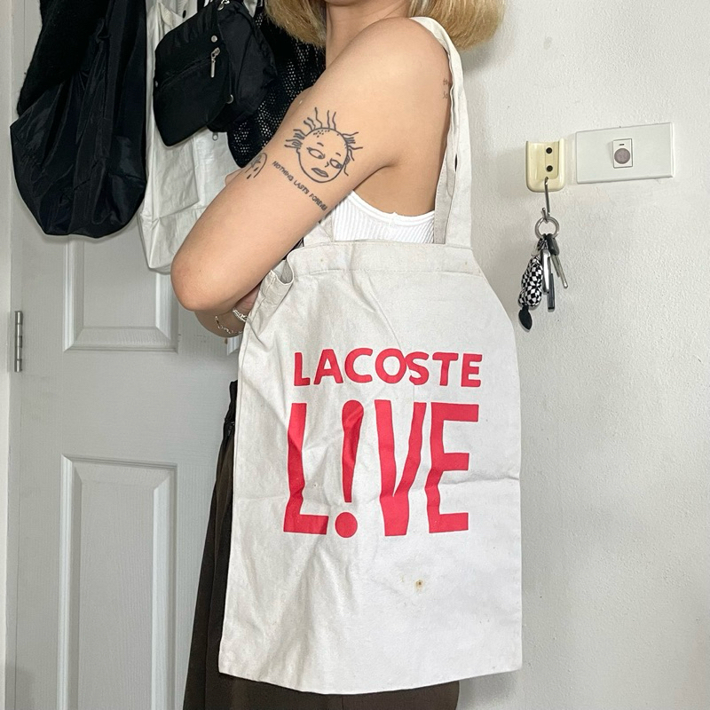 กระเป๋าผ้า Lacoste 🐊