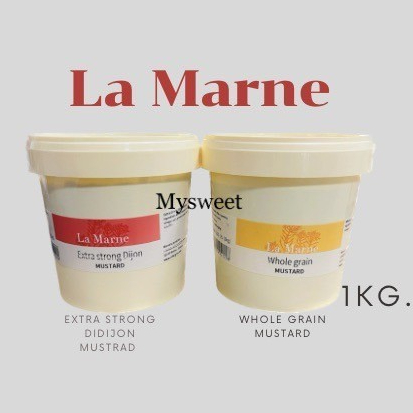 มัสตาร์ด La Marne Extra Dijon mustard / Whole Grain Mustard 1 kg