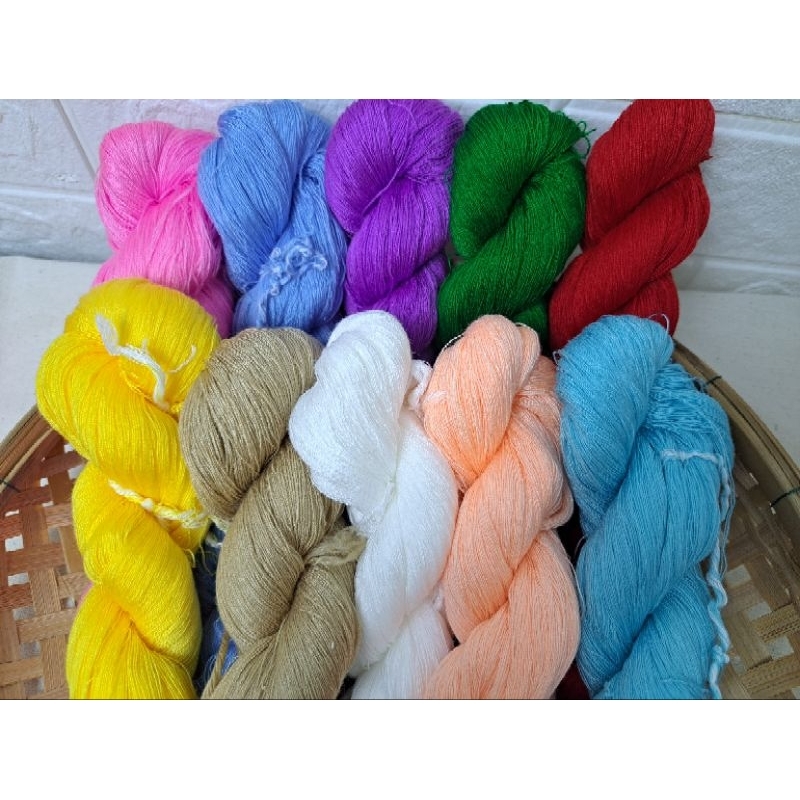 ด้ายไหมประดิษฐ์ ทอผ้า ปักผ้า ทำพู่!