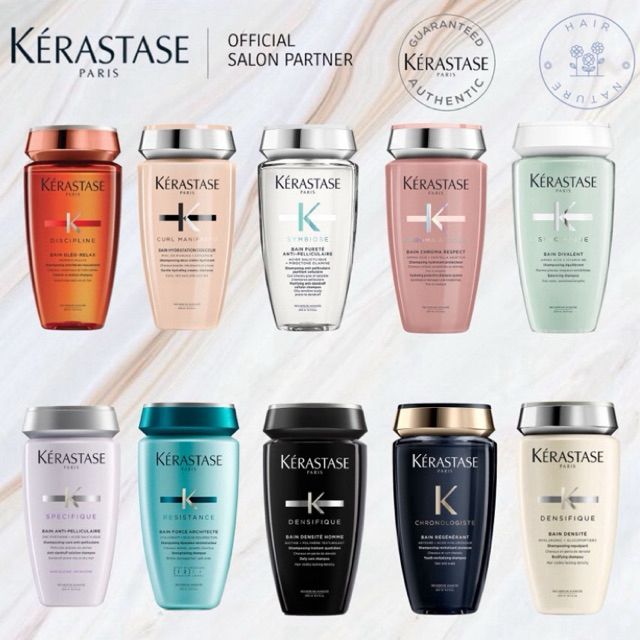 Kerastase Shampoo 250ml เคเรสตาส แชมพู Kerastase Bain ทุกสูตร ของแท้ฉลากไทย100%
