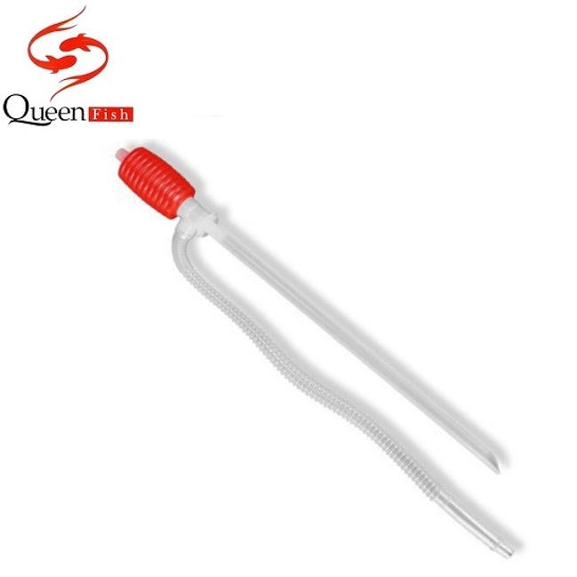 Queen frish ที่สูบน้ำแบบมือบีบ หัวแดง Plastic Syphon Pump