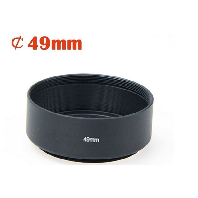 Standard 49mm Metal Lens Hood Cover