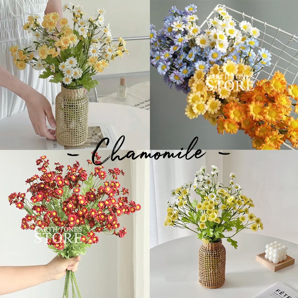 [ร้านไทย] ดอกคาโมมายล์ปลอม 🌼 ดอกเดซี่ปลอม Chamomile Daisy ดอกไม้ปลอม ดอกคาโมมายล์ ดอกเดซี่ มินิมอล พร็อพถ่ายรูป