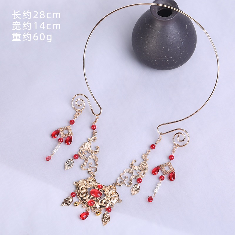 🥰พร้อมส่งในไทย🥰 สร้อยคอสไตล์จีนโบราณ เข้ากับชุดฮั่นฝูและเดรสสวยๆค่ะ