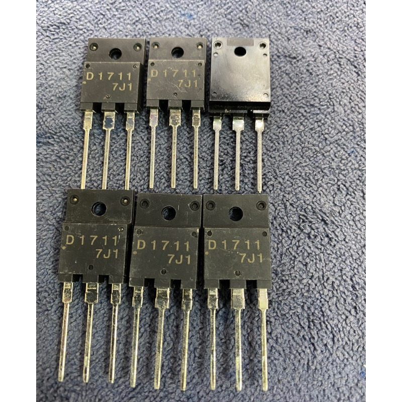 D1711แท้(2SD1711)แพ็ค3ตัว Transistor 5A1500Vมีพร้อมส่งในไทย