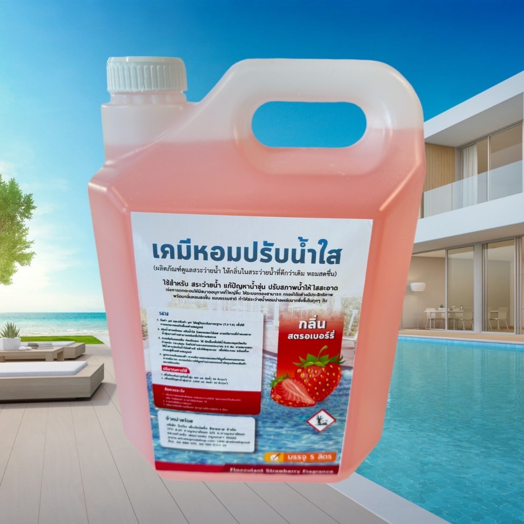 เคมีหอมปรับน้ำใส ผลิตภัณฑ์ดูแลสระว่ายน้ำ พร้อมกลิ่นหอมสดชื่น แบบธรรมชาติ ทำให้สระว่ายน้ำน่าลงเล่นมากยิ่งขึ้นในทุกๆ วัน