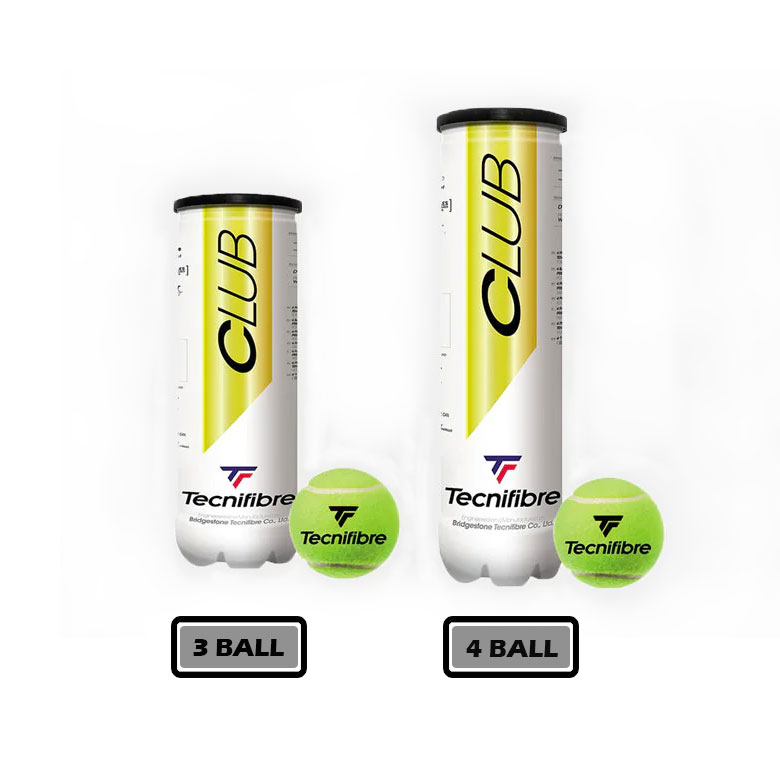 ลูกเทนนิส Tecnifibre Club All Court Tennis Balls ( 1 กระป๋องมี 3 ลูก / 4ลูก )