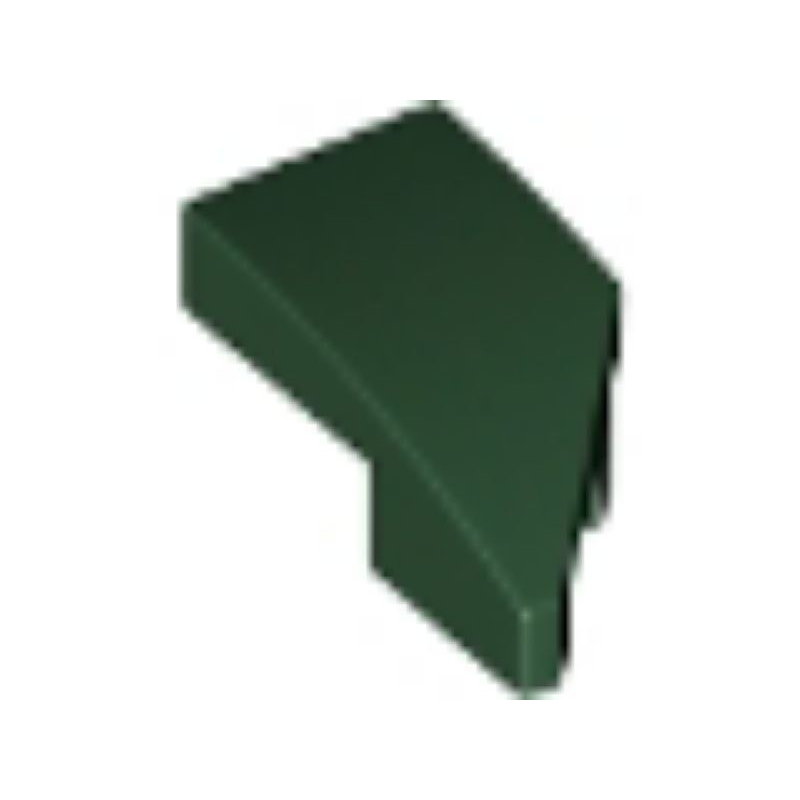 Lego Part - Dark Green Wedge 2 x 1 x 2/3 รหัส 29119/29120 เลโก้อะไหล่โค้งมุมหน้ารถ