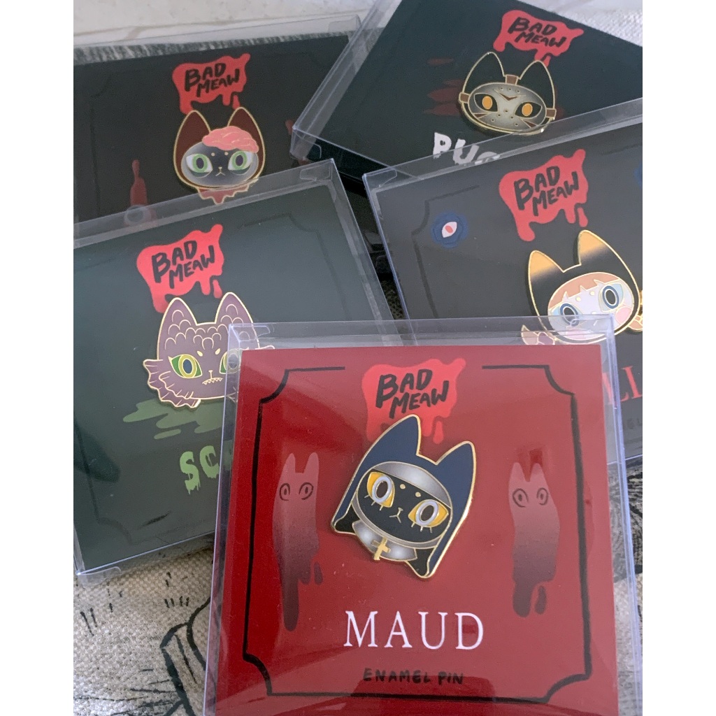 THE WORLD OF BADMEAW - BADMEAW ENAMEL PIN พินเข็มกลัด Badmeaw 5 ลาย ของแท้ ของใหม่ มือหนึง