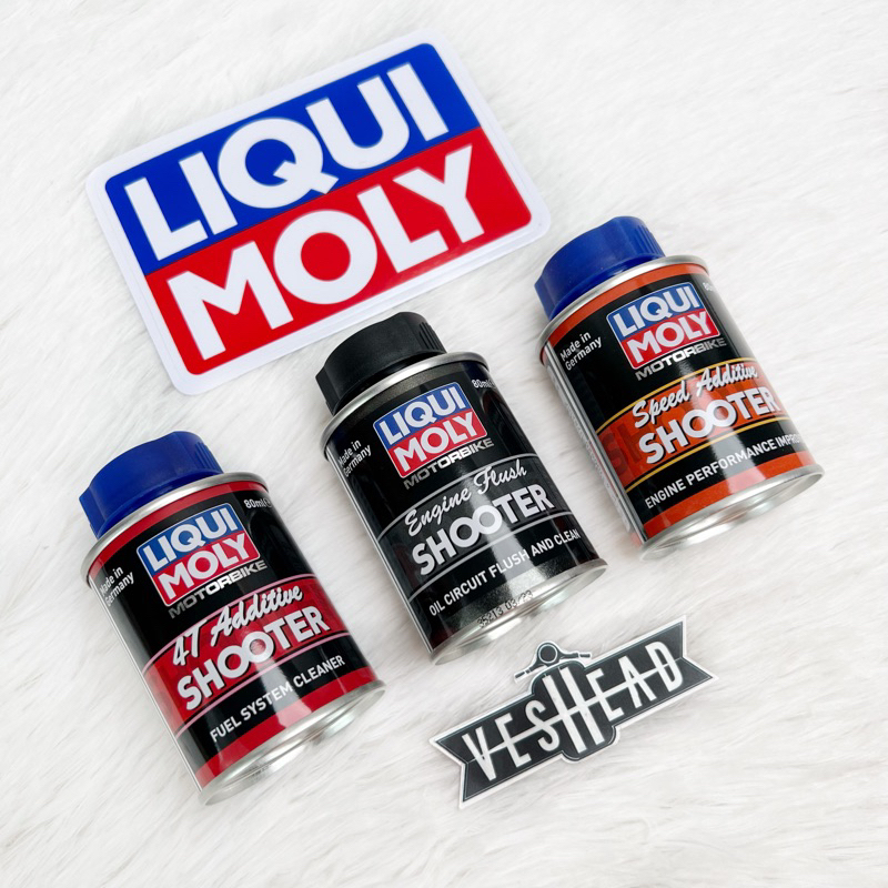 LIQUI MOLY น้ำยาทำความสะอาด ภายในเครื่องยนต์ / หัวฉีด / วาล์ว MOTORBIKE ENGINE FLUSH / 4T ADDITIVE SHOOTER 80ml ฟลัชชิ่ง