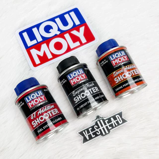 LIQUI MOLY น้ำยาทำความสะอาด ภายในเครื่องยนต์ / หัวฉีด / วาล์ว MOTORBIKE ENGINE FLUSH / 4T ADDITIVE SHOOTER 80ml ฟลัชชิ่ง